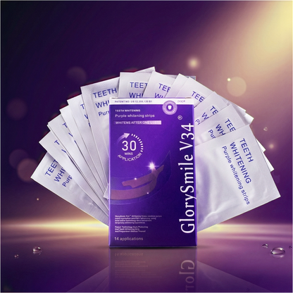 V34 Purple Teeth Whitening Strips